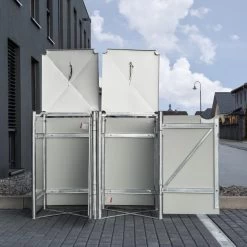 Cache-poubelle 2 Compartiments Müllbox En Aluminium Gris 2x240L – HIDE 10 Cache-poubelle 2 Compartiments Müllbox En Aluminium Gris 2x240L – HIDE -Jardin Fournitures Rabais cache poubelle 2 compartiments mullbox en aluminium gris 2x240l hide 4