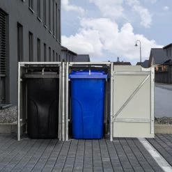 Cache-poubelle 2 Compartiments Müllbox En Aluminium Gris 2x240L – HIDE 11 Cache-poubelle 2 Compartiments Müllbox En Aluminium Gris 2x240L – HIDE -Jardin Fournitures Rabais cache poubelle 2 compartiments mullbox en aluminium gris 2x240l hide 5