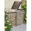 Cache Poubelle Double En Bois Massif Traité Autoclave – NEW CHESTER – Forest Style