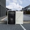 Cache-poubelle Müllbox En Aluminium Gris 140L – HIDE