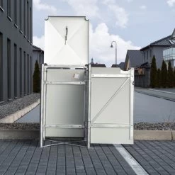 Cache-poubelle Müllbox En Aluminium Gris 240L – HIDE 9 Cache-poubelle Müllbox En Aluminium Gris 240L – HIDE -Jardin Fournitures Rabais cache poubelle mullbox en aluminium gris 240l hide 3