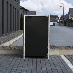 Cache-poubelle Müllbox En Aluminium Noir 240L – HIDE 8 Cache-poubelle Müllbox En Aluminium Noir 240L – HIDE -Jardin Fournitures Rabais cache poubelle mullbox en aluminium noir 240l hide 2