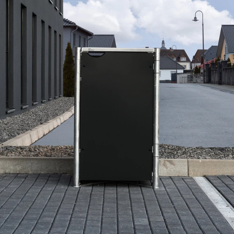 Cache-poubelle Müllbox En Aluminium Noir 240L – HIDE 3 Cache-poubelle Müllbox En Aluminium Noir 240L – HIDE – Image 3