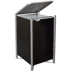 Cache-poubelle Müllbox En Aluminium Noir 240L – HIDE