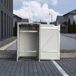 Cache-poubelle Müllbox En Aluminium Noir 240L – HIDE 9 Cache-poubelle Müllbox En Aluminium Noir 240L – HIDE -Jardin Fournitures Rabais cache poubelle mullbox en aluminium noir 240l hide 3