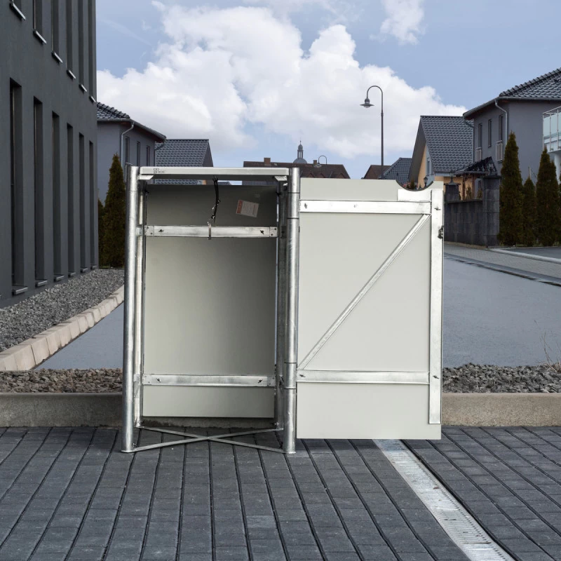 Cache-poubelle Müllbox En Aluminium Noir 240L – HIDE 4 Cache-poubelle Müllbox En Aluminium Noir 240L – HIDE – Image 4