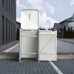 Cache-poubelle Müllbox En Aluminium Noir 240L – HIDE 10 Cache-poubelle Müllbox En Aluminium Noir 240L – HIDE -Jardin Fournitures Rabais cache poubelle mullbox en aluminium noir 240l hide 4