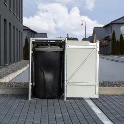 Cache-poubelle Müllbox En Aluminium Noir 240L – HIDE 11 Cache-poubelle Müllbox En Aluminium Noir 240L – HIDE -Jardin Fournitures Rabais cache poubelle mullbox en aluminium noir 240l hide 5