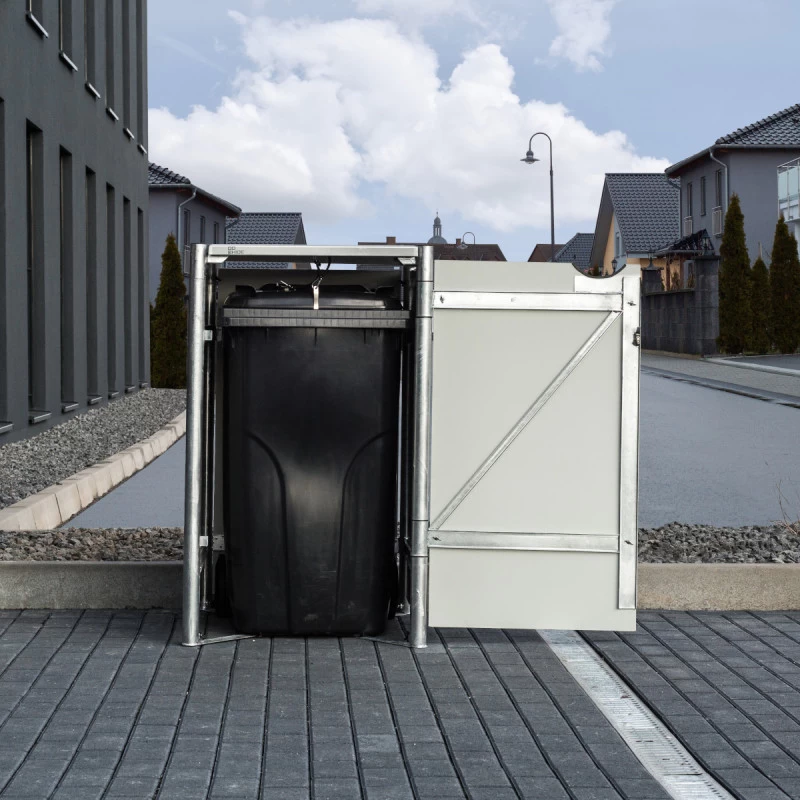 Cache-poubelle Müllbox En Aluminium Noir 240L – HIDE 6 Cache-poubelle Müllbox En Aluminium Noir 240L – HIDE – Image 6