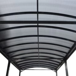 Carport Camping Car Anthracite En Aluminium 3,59x7,62m Et Polycarbonate 6mm X-METAL -Jardin Fournitures Rabais carport camping car en aluminium anthracite 359x762m et polycarbonate 6mm x metal 3