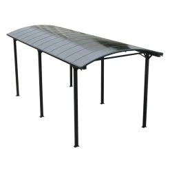 Carport Camping Car Anthracite En Aluminium 3,59x7,62m Et Polycarbonate 6mm X-METAL -Jardin Fournitures Rabais carport camping car en aluminium anthracite 359x762m et polycarbonate 6mm x metal 4
