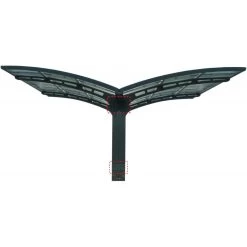 Carport Double En Alu Gris Et Polycarbonate Arizona Breeze 5000 Palram - Canopia -Jardin Fournitures Rabais carport double en alu gris et polycarbonate arizona breeze 5000 palram 5