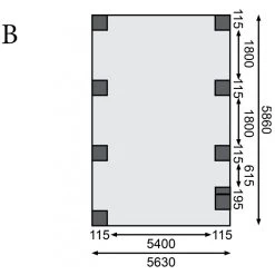 Carport Double En Bois Autoclave 40,2m² Avec Poteau En Arc Et Toit En PVC Gris – KARIBU -Jardin Fournitures Rabais carport double en bois autoclave 402m avec poteau en arc et toit en pvc gris karibu 3