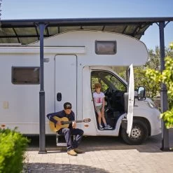 Carport En Alu Gris Et Polycarbonate 1 Voiture 31m² Arcadia Alpine 8500 - Canopia -Jardin Fournitures Rabais carport en alu gris et polycarbonate 1 voiture 31m arcadia alpine 8500 canopia 5