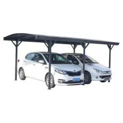 Carport En Aluminium Anthracite 3x5,76m Et Polycarbonate 6mm X-METAL 8 Carport En Aluminium Anthracite 3x5,76m Et Polycarbonate 6mm X-METAL -Jardin Fournitures Rabais carport en aluminium anthracite 3x576m et polycarbonate 6mm x metal 2