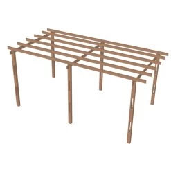 Carport Monopente En Bois 15,6m² Traité Marron - Gardy Shelter 10 Carport Monopente En Bois 15,6m² Traité Marron - Gardy Shelter -Jardin Fournitures Rabais carport monopente en bois 156m traite marron gardy shelter 4