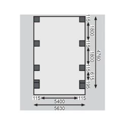 Carport Pin Autoclave 40,2m² Classic Double 2 + Toit Acier + 2 Arcs Karibu -Jardin Fournitures Rabais carport pin autoclave 402m classic double 2 toit acier 2 arcs karibu 4