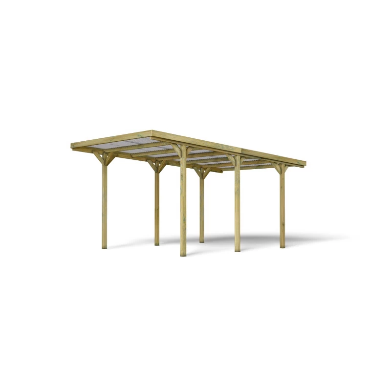 Carport Simple 15,6m² En Bois Autoclave FSC Jean - Forest Style 2 Carport Simple 15,6m² En Bois Autoclave FSC Jean - Forest Style – Image 2