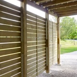 Carport Simple En Bois Autoclave 19,6m² + Toit En Acier César – Forest Style -Jardin Fournitures Rabais carport simple en bois autoclave 2092m toit en acier shelty forest style 4