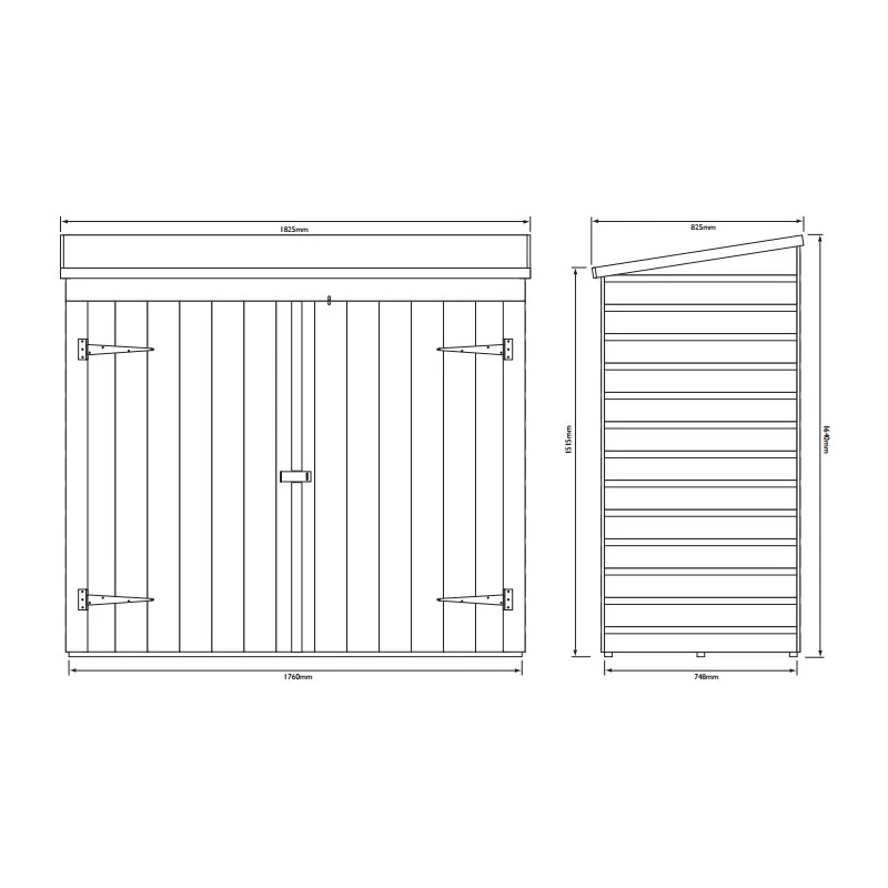 Coffre Abri Multifonctions En Bois Massif Traité Teinté Miel 2000L Rowlinson 5 Coffre Abri Multifonctions En Bois Massif Traité Teinté Miel 2000L Rowlinson – Image 5