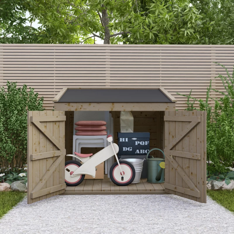 Coffre De Jardin En Bois Traité 20mm 1200L GENIO Noir - Gardy Shelter 1 Coffre De Jardin En Bois Traité 20mm 1200L GENIO Noir - Gardy Shelter