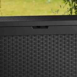 Coffre De Jardin En Résine Anthracite 270L Samoa – Keter -Jardin Fournitures Rabais coffre de jardin en resine anthracite 270l samoa keter 2