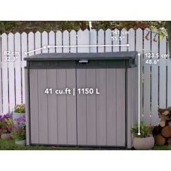 Coffre De Jardin En Résine Brossée Brossium 1150L - Keter -Jardin Fournitures Rabais coffre de jardin en resine brossee brossium 1150l keter 4