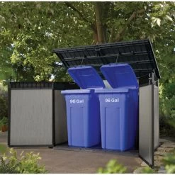 Coffre De Jardin En Résine Brossée Brossium 2100L - Keter -Jardin Fournitures Rabais coffre de jardin en resine brossee brossium 2100l keter 4