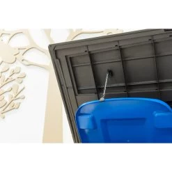 Coffre De Jardin Multifonctions En Résine 1200L Toit Plat Beige - Keter -Jardin Fournitures Rabais coffre de jardin multifonctions en resine 1200l keter 3