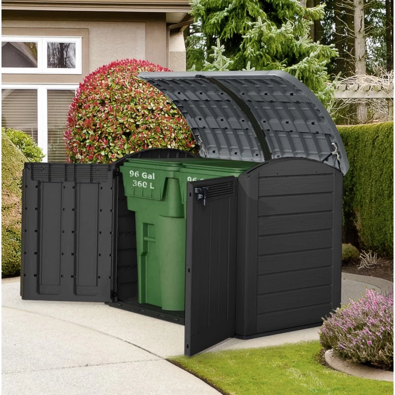 Coffre De Jardin Multifonctions En Résine Anthracite 2000L - Keter 2 Coffre De Jardin Multifonctions En Résine Anthracite 2000L - Keter – Image 2