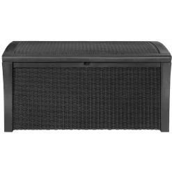 Keter Coffre En Résine Imitation Rotin Tressé Et Bois 400L Anthracite RIO 7 Keter Coffre En Résine Imitation Rotin Tressé Et Bois 400L Anthracite RIO -Jardin Fournitures Rabais coffre en resine imitation rotin tresse et bois 400l anthracite rio 2