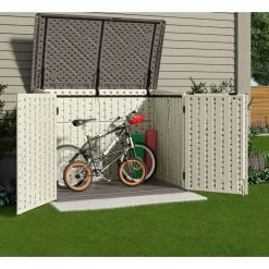 Coffre Multifonctions En PE 35mm 2000L + Plancher SUNCAST -Jardin Fournitures Rabais coffre multifonctions en pe 35mm 2000l suncast 2