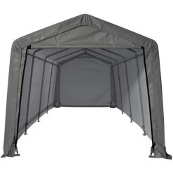 Garage Démontable 18,3m² En Acier Et Polyéthylène Gris – Shelter Logic 8 Garage Démontable 18,3m² En Acier Et Polyéthylène Gris – Shelter Logic -Jardin Fournitures Rabais garage demontable 183m en acier et polyethylene gris shelter logic 2