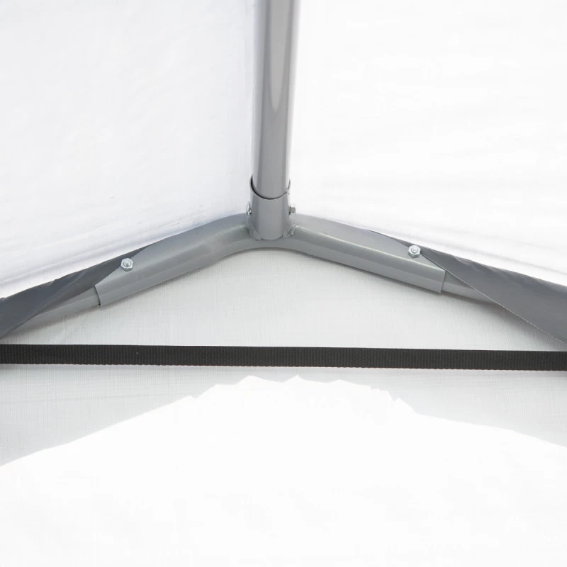 Garage Démontable 18,3m² En Acier Et Polyéthylène Gris – Shelter Logic 6 Garage Démontable 18,3m² En Acier Et Polyéthylène Gris – Shelter Logic – Image 6