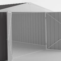 Garage En Acier Zincalume Colorbond Anthracite 18m² EASYSHED -Jardin Fournitures Rabais garage en acier zincalume colorbond anthracite 18m easyshed 2