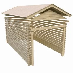 Garage En Bois Certifié 13,28m² – Madriers 28mm - Karibu 10 Garage En Bois Certifié 13,28m² – Madriers 28mm - Karibu -Jardin Fournitures Rabais garage en bois certifie 1328m madriers 28mm karibu 4
