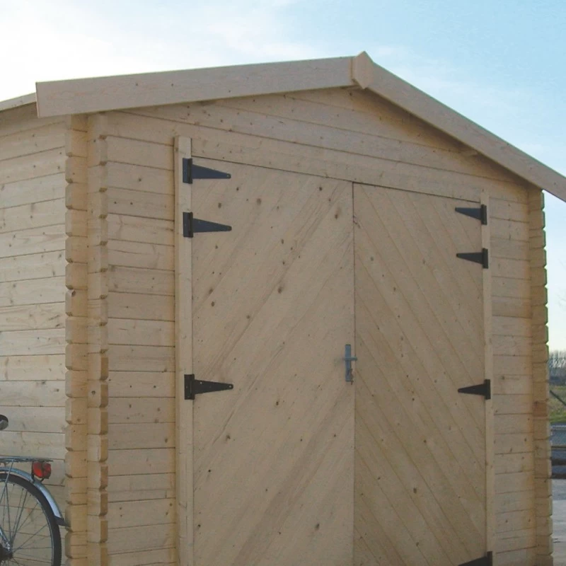Garage En Bois Massif 19,26m² Madriers 40mm SOLID 2 Garage En Bois Massif 19,26m² Madriers 40mm SOLID – Image 2