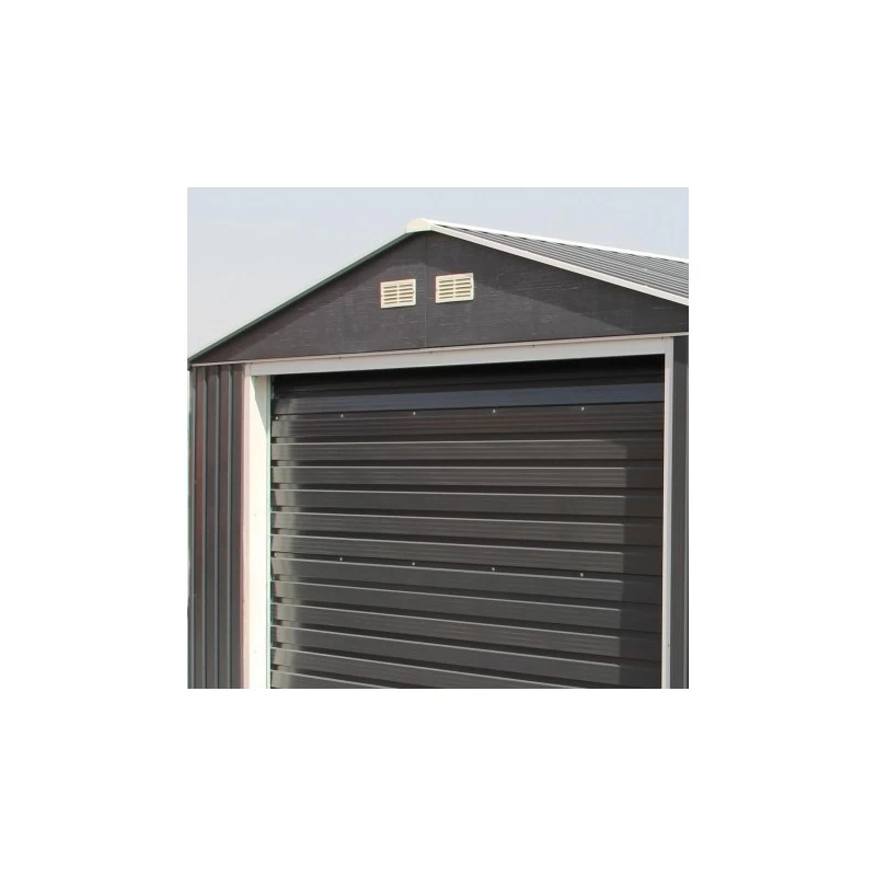 Garage En Métal Anthracite 19,95m² Grande Hauteur H.2,60m DURAMAX 6 Garage En Métal Anthracite 19,95m² Grande Hauteur H.2,60m DURAMAX – Image 6