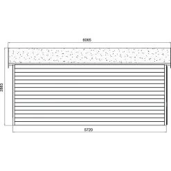 Garage Torino 20,91m² Avec Porte Sectionnelle Motorisée Madriers 28mm SOLID -Jardin Fournitures Rabais garage torino 2091m avec porte sectionnelle motorisee madriers 28mm solid 5