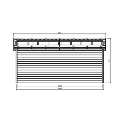 Garage Torino 20,91m² Madriers 28mm Avec Double Porte Battante - SOLID -Jardin Fournitures Rabais garage torino 2091m madriers 28mm avec double porte battante solid 3