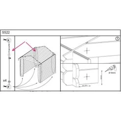 Kit Anti-tempête Pour Abris Et Garages SOLID 5 Kit Anti-tempête Pour Abris Et Garages SOLID -Jardin Fournitures Rabais kit anti tempete pour abris et garages solid 2