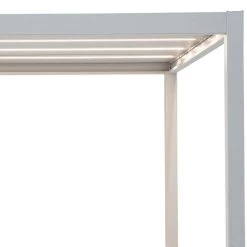 Kit éclairage 2 Lames Blanches LEDS 3m + Télécommande Pour Pergola Ombrea -Jardin Fournitures Rabais kit eclairage 2 lames blanches leds 3m telecommande pour pergola ombrea 2