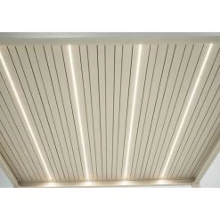 Kit éclairage 2 Lames Blanches LEDS 3m + Télécommande Pour Pergola Ombrea -Jardin Fournitures Rabais kit eclairage 2 lames blanches leds 3m telecommande pour pergola ombrea 4