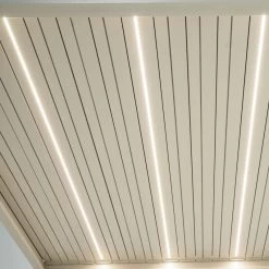 Kit éclairage 2 Lames Blanches LEDS 3m + Télécommande Pour Pergola Ombrea -Jardin Fournitures Rabais kit eclairage 2 lames blanches leds 3m telecommande pour pergola ombrea 5