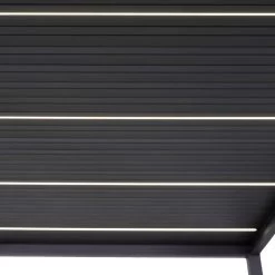 Kit éclairage 3 Lames Anthracite LEDS 3m + Télécommande Pour Pergola Ombrea -Jardin Fournitures Rabais kit eclairage 3 lames anthracite leds 3m telecommande pour pergola ombrea 5