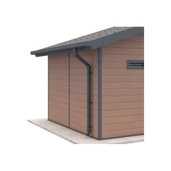 Kit Gouttières Anthracite - Pack Prêt à La Pose Pour Abri PREMIUM Woodlife Garden Double Pentes 19,22m² -Jardin Fournitures Rabais kit gouttieres anthracite pack pret a la pose pour abri premium woodlife garden double pentes 1922m 3