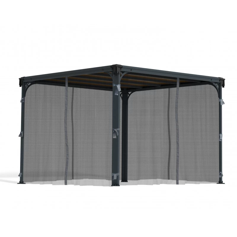 Moustiquaire En Polyester Léger Pour Pergolas Palermo 3000/3500/3600 + Milano 3000 + Martinique 3600 Palram - Canopia 2 Moustiquaire En Polyester Léger Pour Pergolas Palermo 3000/3500/3600 + Milano 3000 + Martinique 3600 Palram - Canopia – Image 2