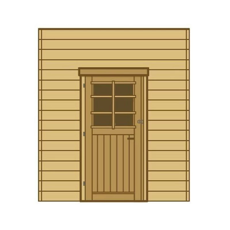 Paroi Frontale Porte Simple 270cm Pour Carport Bois Traité - SOLID 1 Paroi Frontale Porte Simple 270cm Pour Carport Bois Traité - SOLID