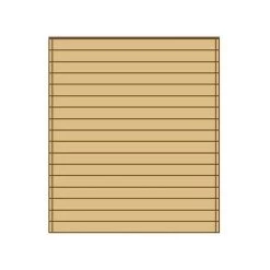 Paroi Frontale Pleine 210x245cm Pour Carport Modulable En Bois Traité Autoclave - SOLID