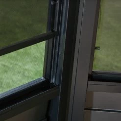 Pavillon Adossé Charlestone Mural 298,5x404cm En Aluminium Et Acier Galvanisé - SOJAG -Jardin Fournitures Rabais pavillon adosse charlestone 309x404cm en aluminium et acier galvanise sojag 3